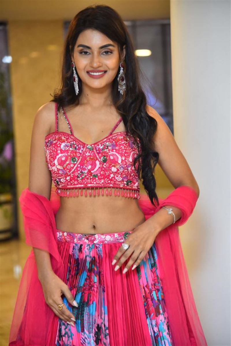 Tollywood Actress Garima Chouhan In Red Lehenga Choli